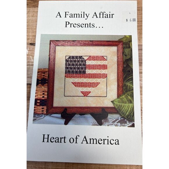 Heart Of America Cross-Stitch Pattern By A Family Affair - Picture 2 of 3